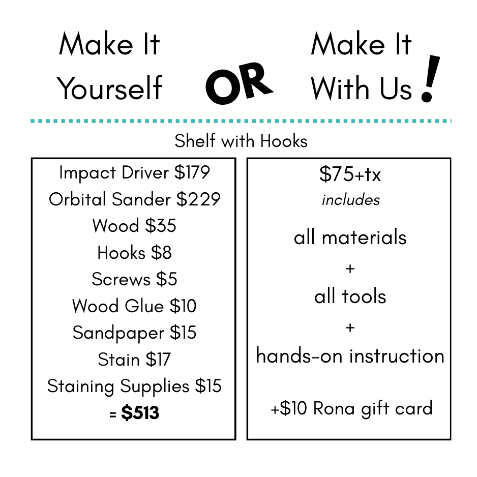 DIY Workshop: Shelf with Hooks