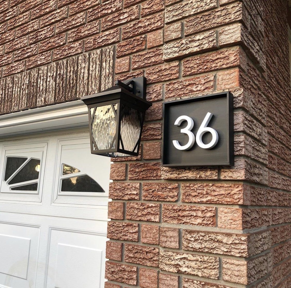 Address Sign with 2 Numbers Address Sign Project Pine Designs Ebony Horizontal 