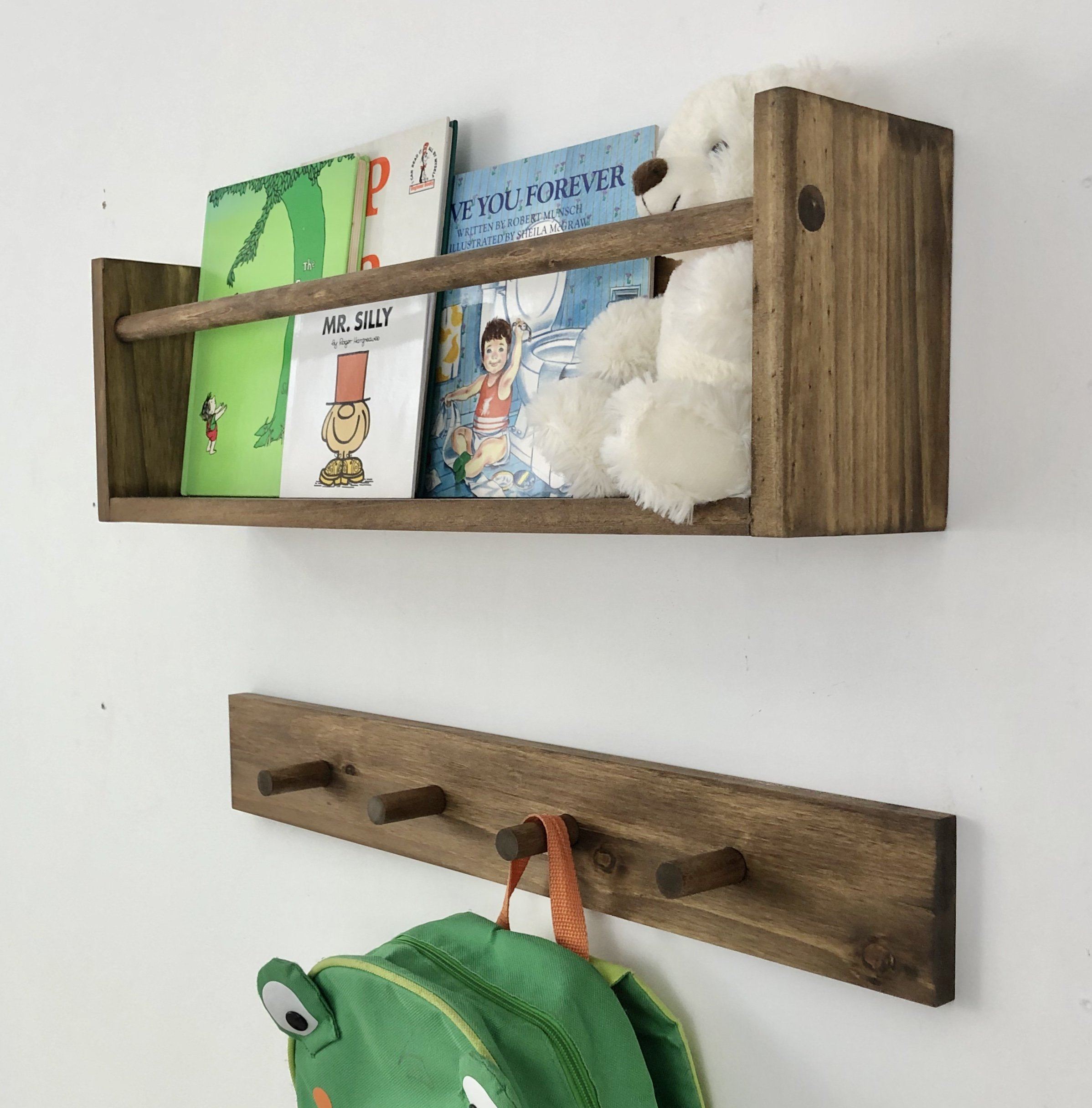 Provincial Shelf & Peg Rack: 24" Project Pine Designs 
