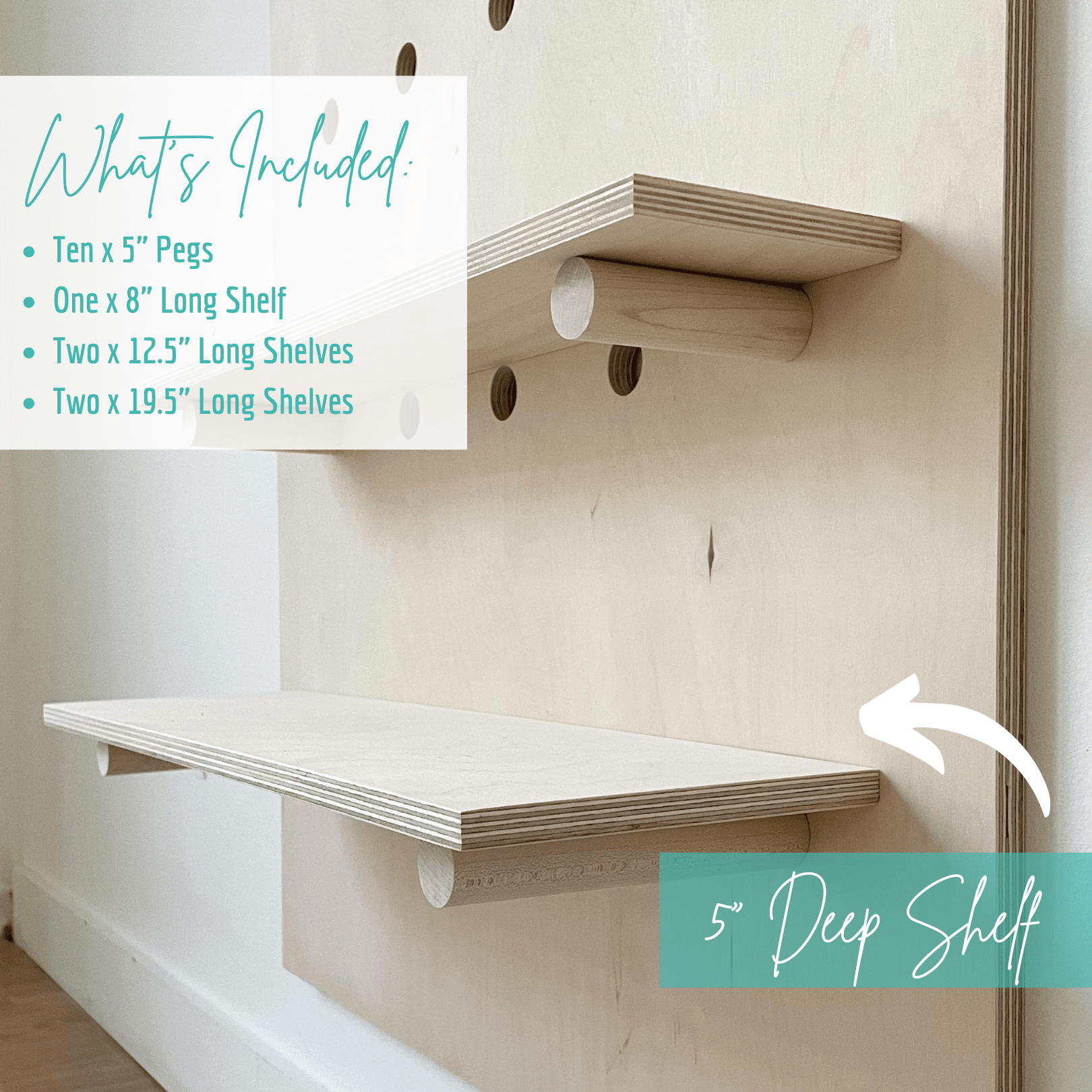 Arched Peg Board: Large Project Pine Designs 